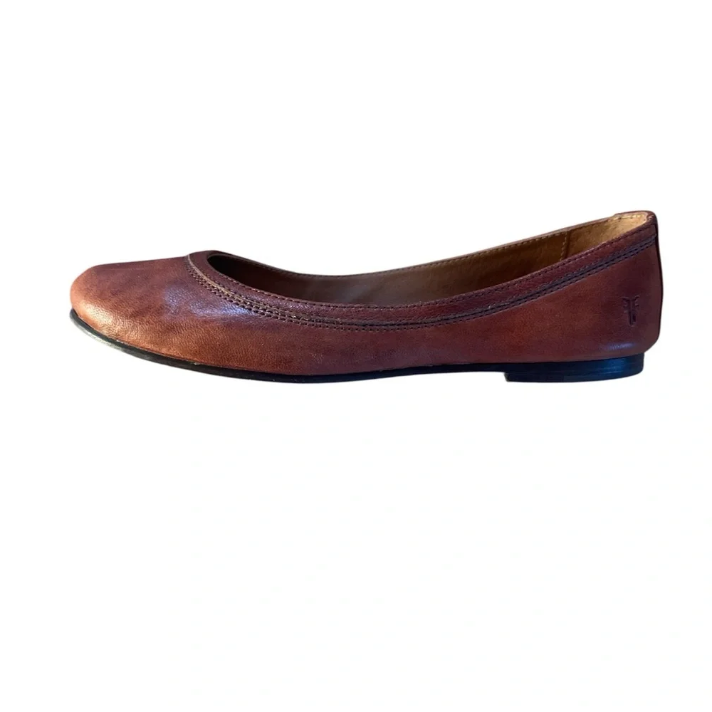 Frye Brown Leather Flats - Picture 4 of 5